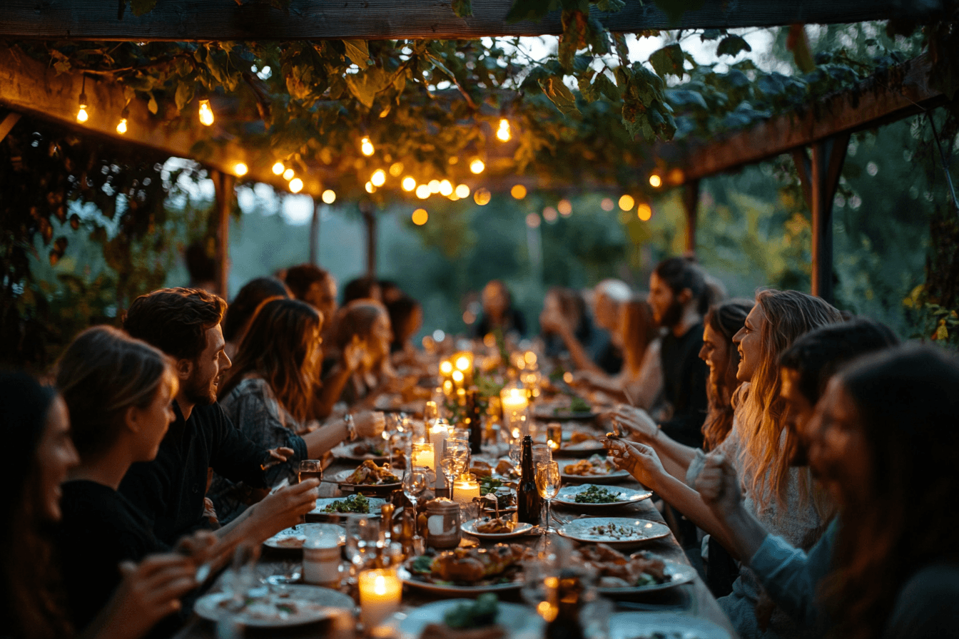 Long table dinner